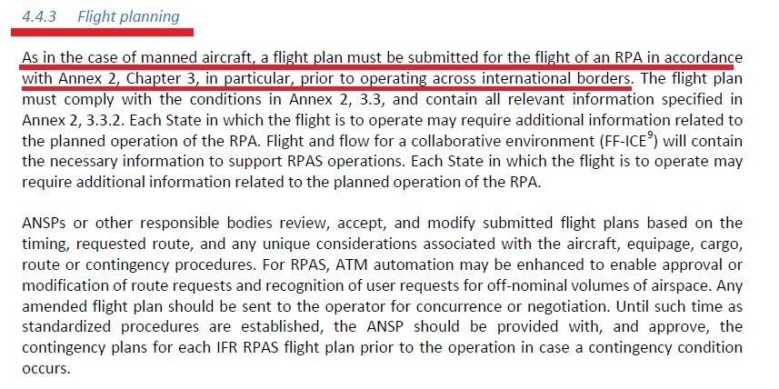 flight plan RPAS1