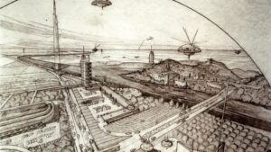 Drone City - Frank Lloyd Wright