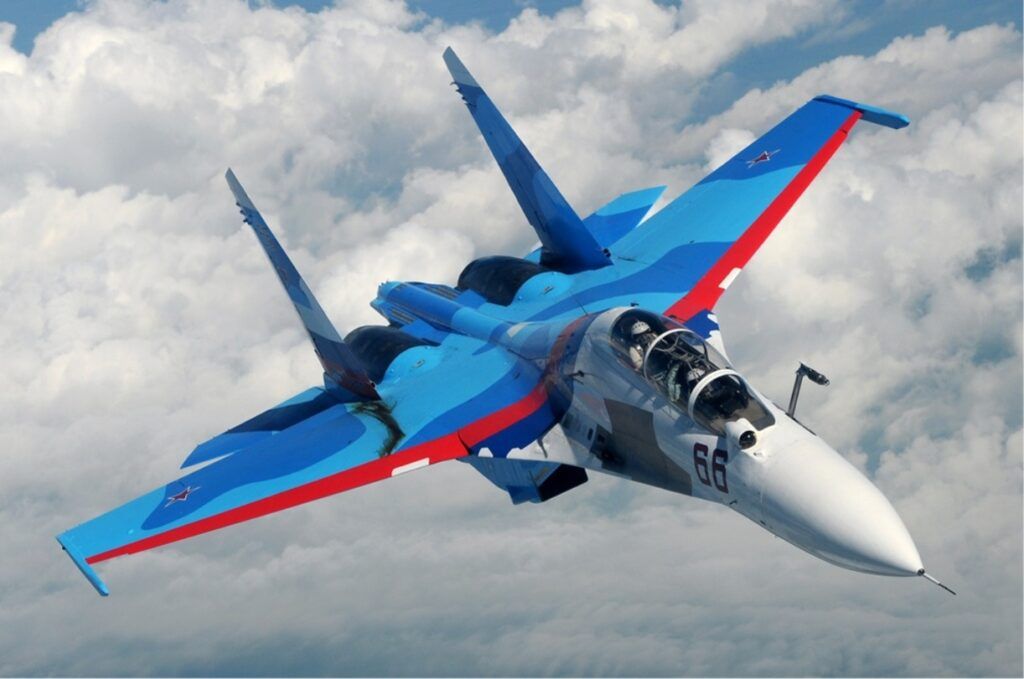Sukhoi Su 30 inflight